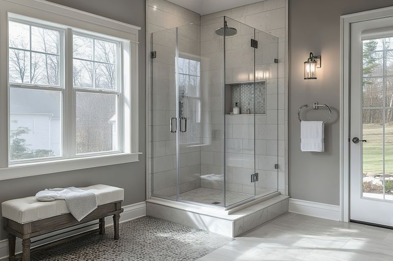 Modern Walk-In Shower with Glass Enclosure